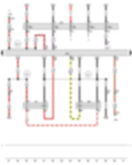 Wiring Diagram  AUDI Q5 2014 - Starter motor relay - Engine control unit - Starter motor relay 2