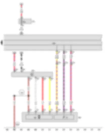 Wiring Diagram  AUDI Q5 2015 - Fuel delivery unit - Fuel system pressurisation pump - Control unit in dash panel insert - Fuel pump control unit