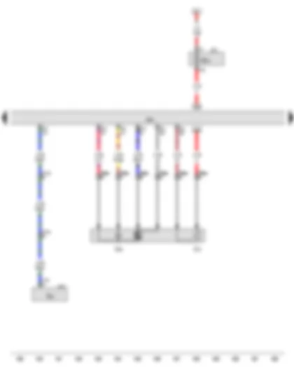 Wiring Diagram  AUDI Q5 2015 - Lambda probe - Lambda probe heater