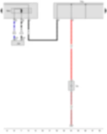 Wiring Diagram  AUDI Q5 2015 - Battery isolation igniter - Terminal 30 wiring junction 2