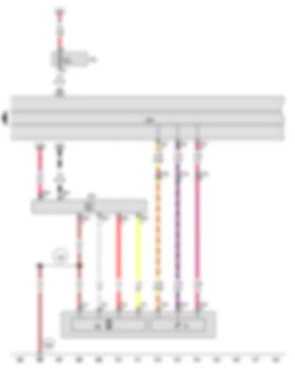 Wiring Diagram  AUDI Q5 2015 - Fuel gauge sender - Fuel system pressurisation pump - Control unit in dash panel insert - Fuel pump control unit