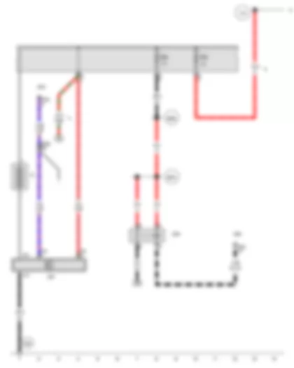 Wiring Diagram  AUDI Q5 2012 - Battery - Terminal 15 voltage supply relay - Battery monitor control unit