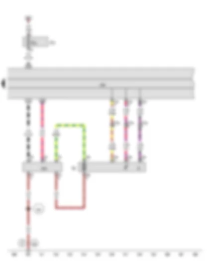 Wiring Diagram  AUDI Q5 2012 - Fuel gauge sender - Fuel system pressurisation pump - Control unit in dash panel insert - Fuel pump control unit