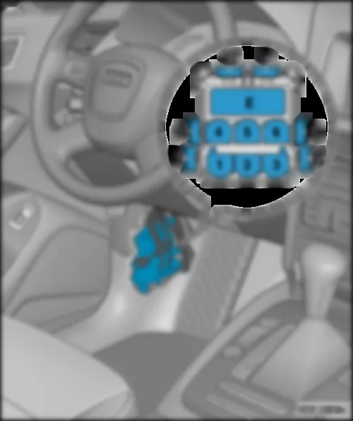 AUDI Q5 2009 6-контактная колодка стойки А со стороны водителя