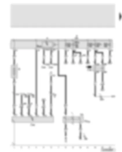 Wiring Diagram  AUDI Q7 2007 - Battery - terminal 15 voltage supply relay - energy management control unit - battery isolation igniter - fuses