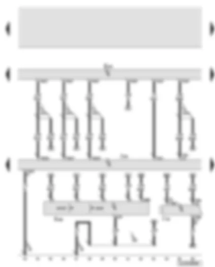 Wiring Diagram  AUDI Q7 2007 - Entry and start authorisation control unit - entry and start authorisation button - entry and start authorisation switch - aerial reader unit for keyless entry system