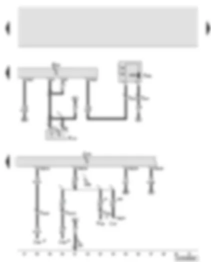 Wiring Diagram  AUDI Q7 2007 - Entry and start authorisation control unit - entry and start authorisation switch - gear selector position P switch