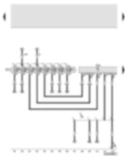 Wiring Diagram  AUDI Q7 2008 - Onboard power supply control unit - fuses