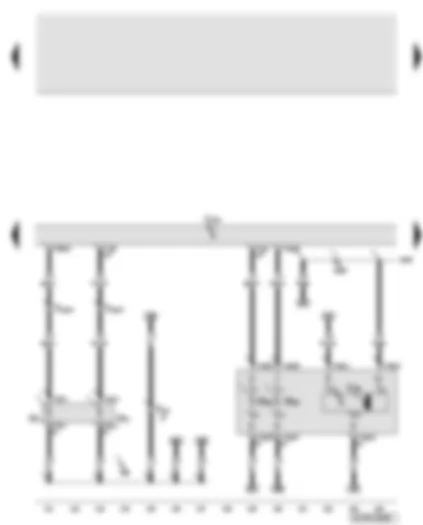 Wiring Diagram  AUDI Q7 2008 - Onboard supply control unit - left side light bulb - front left turn signal bulb - left dipped beam bulb - left main beam bulb - left headlight range control motor