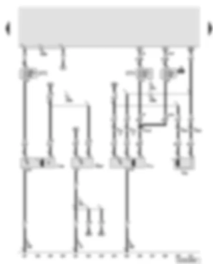 Wiring Diagram  AUDI Q7 2007 - Rain and light detector sensor - wiper motor control unit - windscreen wiper motor - rear window wiper motor - windscreen and rear window washer pump