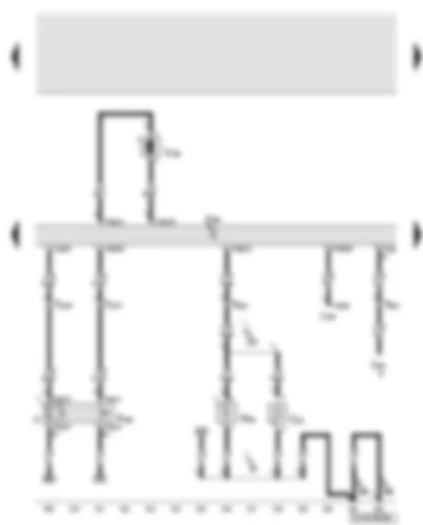 Wiring Diagram  AUDI Q7 2007 - Release button for rear lid lock cylinder - high level brake light bulb - number plate light - tank filler flap locking motor