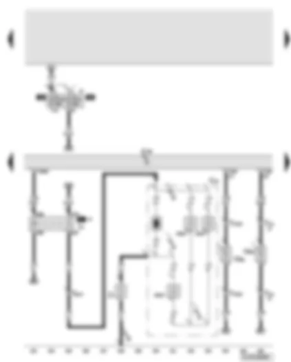 Wiring Diagram  AUDI Q7 2007 - Convenience system central control unit - heated rear window relay - heated rear window - rear footwell light