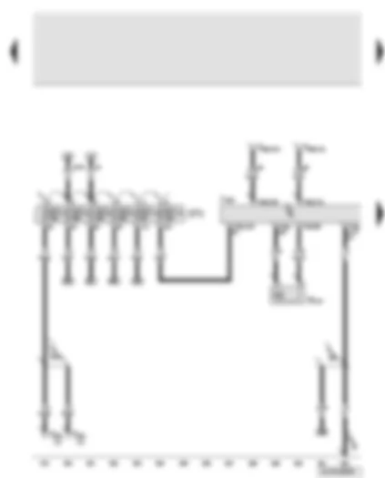 Wiring Diagram  AUDI Q7 2007 - Onboard supply control unit 2 - servotronic solenoid valve - fuses