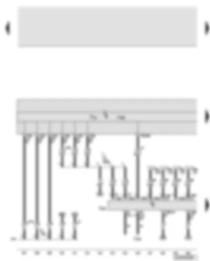 Wiring Diagram  AUDI Q7 2008 - Control unit in dash panel insert - data bus diagnostic interface