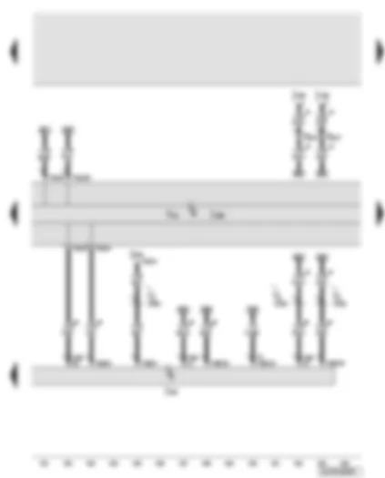 Wiring Diagram  AUDI Q7 2007 - Control unit in dash panel insert - data bus diagnostic interface