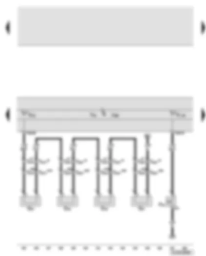 Wiring Diagram  AUDI Q7 2007 - Control unit in dash panel insert - brake fluid level warning contact - brake pad wear sender
