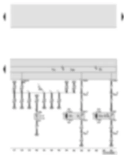 Wiring Diagram  AUDI Q7 2008 - Control unit in dash panel insert - ashtray illumination bulb - cup holder illumination bulb - fuel gauge sender - fuel gauge - fuel system pressurisation pump - fuel pump