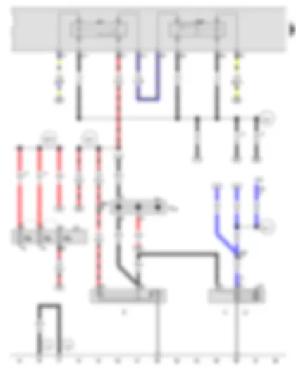 Wiring Diagram  AUDI Q7 2008 - Starter - Alternator - Starter motor relay - Starter motor relay 2 - Jump start socket