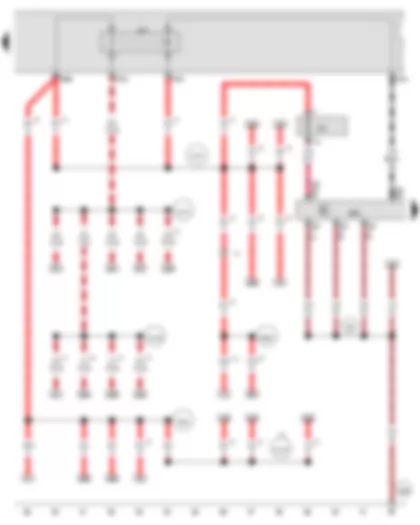 Wiring Diagram  AUDI Q7 2007 - Main relay - Engine control unit