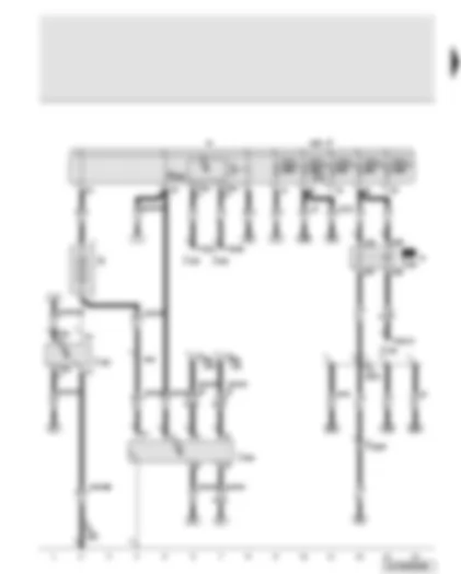 Wiring Diagram  AUDI Q7 2014 - Battery - terminal 15 voltage supply relay - energy management control unit - battery isolation igniter - fuses