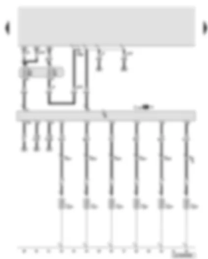 Wiring Diagram  AUDI Q7 2012 - Automatic glow period control unit - glow plugs