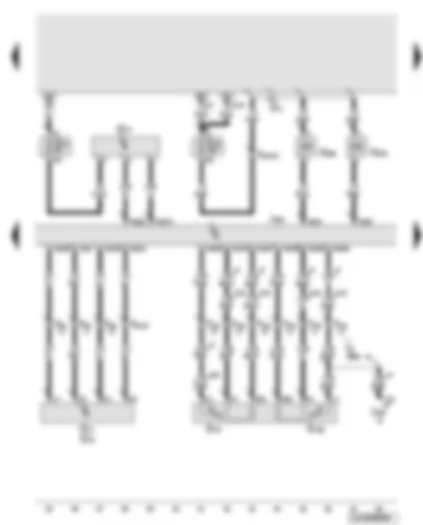Wiring Diagram  AUDI Q7 2014 - Engine control unit - air mass meter - fuel pressure regulating valve - fuel metering valve - charge air pressure sender - intake air temperature sender - accelerator position sender