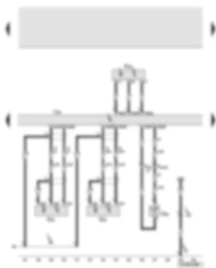 Wiring Diagram  AUDI Q7 2008 - Engine control unit - engine speed sender - Hall sender - radiator outlet coolant temperature sender