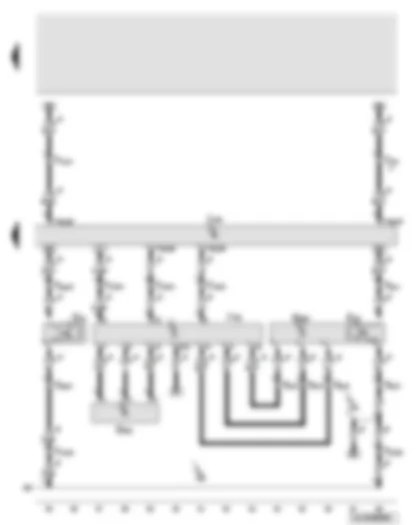 Wiring Diagram  AUDI Q7 2008 - USA - airbag control unit - seat occupied recognition control unit - pressure sensor for seat occupied recognition - belt switch