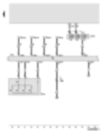 Wiring Diagram  AUDI Q7 2009 - Steering column electronics control unit - steering column adjustment switch