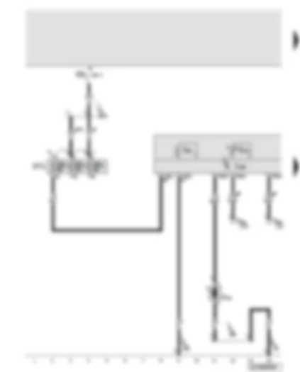 Wiring Diagram  AUDI Q7 2007 - Auxiliary heater control unit - temperature sensor - heater overheating fuse in air conditioning system compressor - metering pump