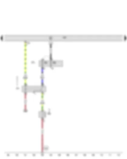 Wiring Diagram  AUDI Q7 2011 - Climatronic control unit - Coolant shut-off valve relay - Coolant shut-off valve