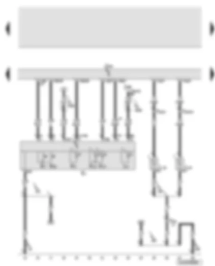 Wiring Diagram  AUDI Q7 2012 - Onboard supply control unit - light switch - left and right fog light bulb