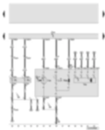 Wiring Diagram  AUDI Q7 2012 - Onboard supply control unit - left gas discharge light control unit