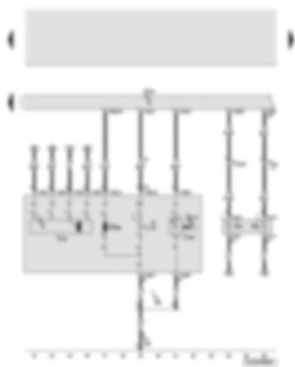 Wiring Diagram  AUDI Q7 2012 - Onboard supply control unit - right gas discharge light control unit