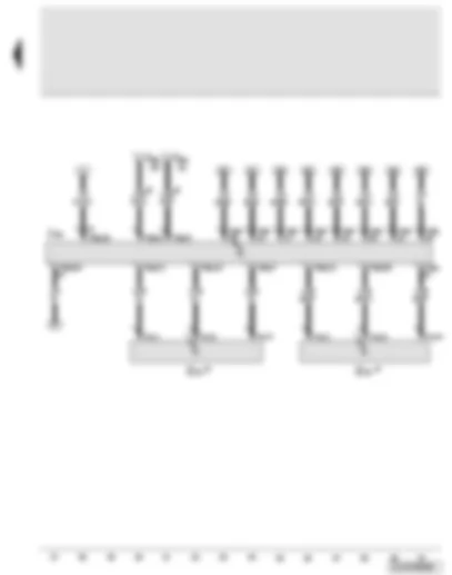 Wiring Diagram  AUDI Q7 2010 - Control unit for headlight range control - rear left vehicle level sender - front left vehicle level sender