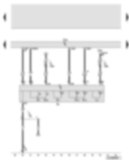 Wiring Diagram  AUDI Q7 2011 - Onboard supply control unit - light switch - fog light switch - rear fog light switch