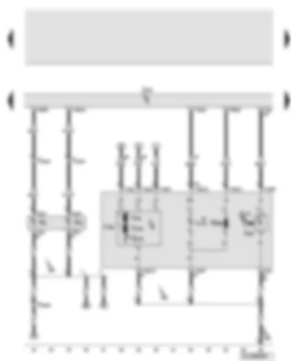 Wiring Diagram  AUDI Q7 2008 - Onboard supply control unit - cornering light and headlight range control unit