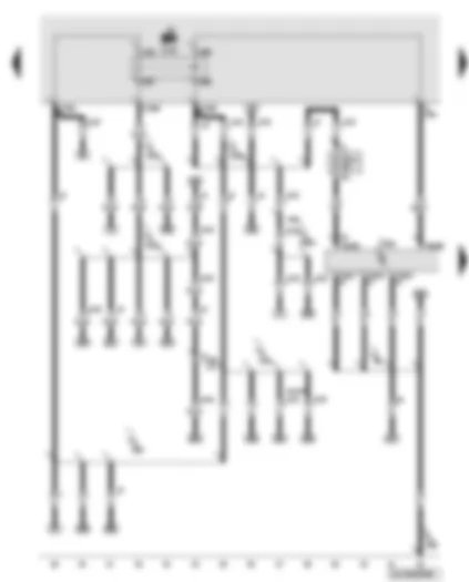 Wiring Diagram  AUDI Q7 2008 - Engine control unit - Motronic current supply relay