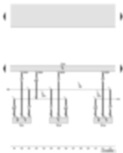 Wiring Diagram  AUDI Q7 2008 - Engine control unit - Hall sender - fuel pressure sender