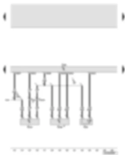 Wiring Diagram  AUDI Q7 2008 - Engine control unit - radiator outlet coolant temperature sender - brake servo pressure sensor - fuel pressure sender for low pressure