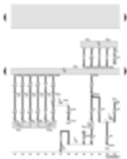 Wiring Diagram  AUDI Q7 2008 - Engine control unit - accelerator position sender - air mass meter