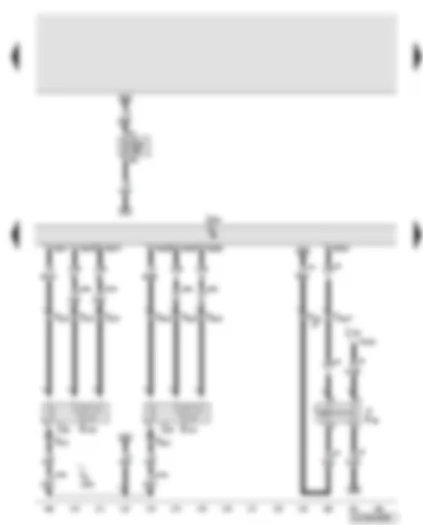 Wiring Diagram  AUDI Q7 2007 - Engine control unit - lambda probe after catalytic converter - lambda probe 1 heater after catalytic converter - clutch pedal switch
