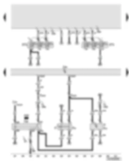 Wiring Diagram  AUDI Q7 2008 - Engine control unit - brake light switch - brake pedal switch