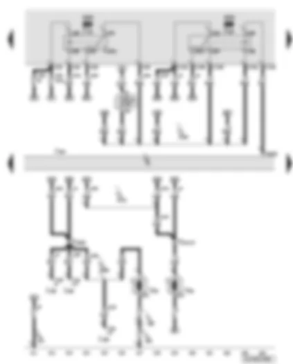 Wiring Diagram  AUDI Q7 2008 - Engine control unit - continued coolant circulation relay - circulation pump relay