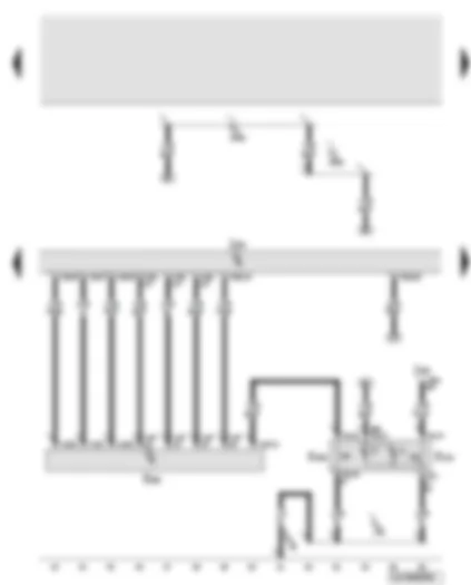 Wiring Diagram  AUDI Q7 2007 - Front information display and operating unit control unit - multimedia system operating unit - glove compartment button - display unit button