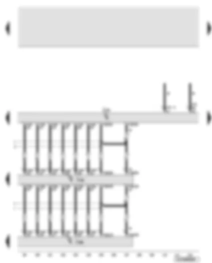 Wiring Diagram  AUDI Q7 2007 - Navigation system with CD drive control unit - display unit for front information display and operating unit control unit - display and operating unit change-over unit