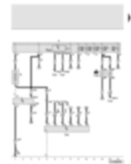 Wiring Diagram  AUDI Q7 2014 - Battery - terminal 15 voltage supply relay - energy management control unit - battery isolation igniter - fuses