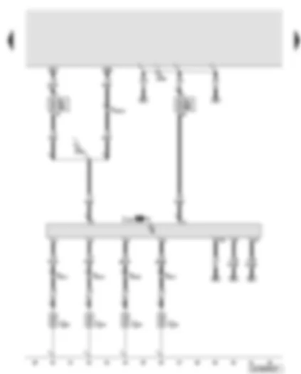 Wiring Diagram  AUDI Q7 2008 - Automatic glow period control unit - glow plugs