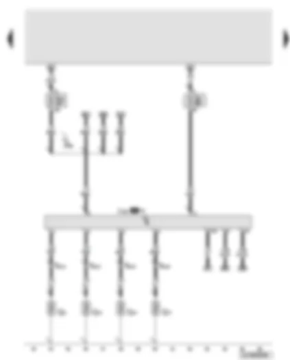 Wiring Diagram  AUDI Q7 2008 - Glow period control unit 2 - glow plugs