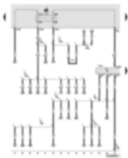 Wiring Diagram  AUDI Q7 2008 - Engine control unit - terminal 30 voltage supply relay